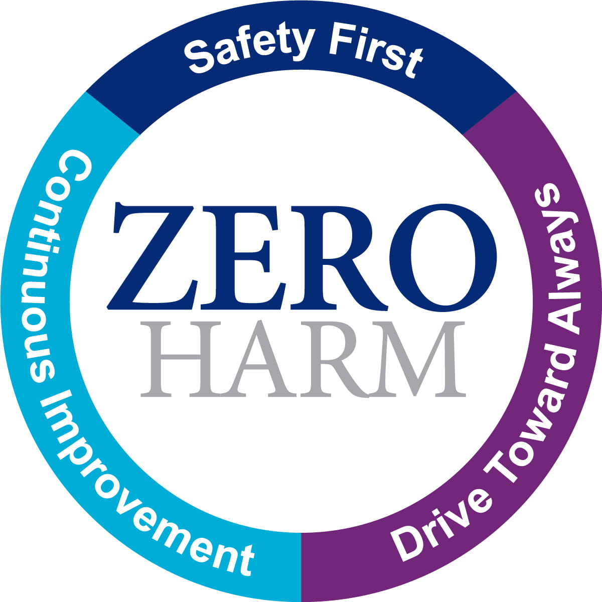 Logo for BayCare's Zero Harm initiative, emphasizing a commitment to patient safety and the prevention of harm.