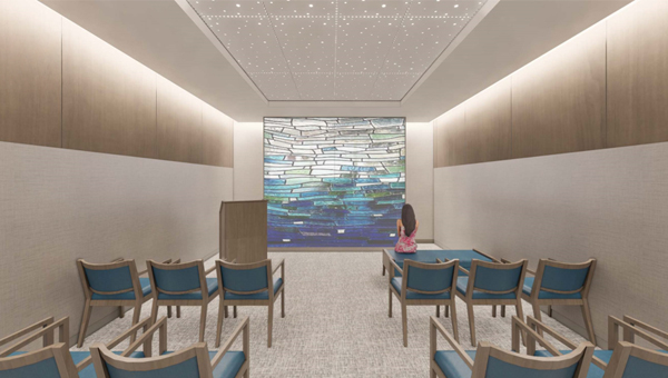 Rendering of the Chapel at BayCare Hospital Manatee