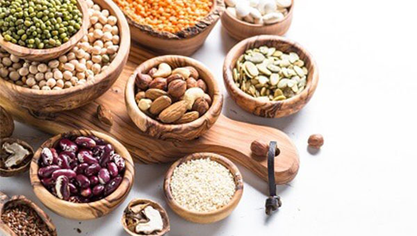 High-protein beans in bowls