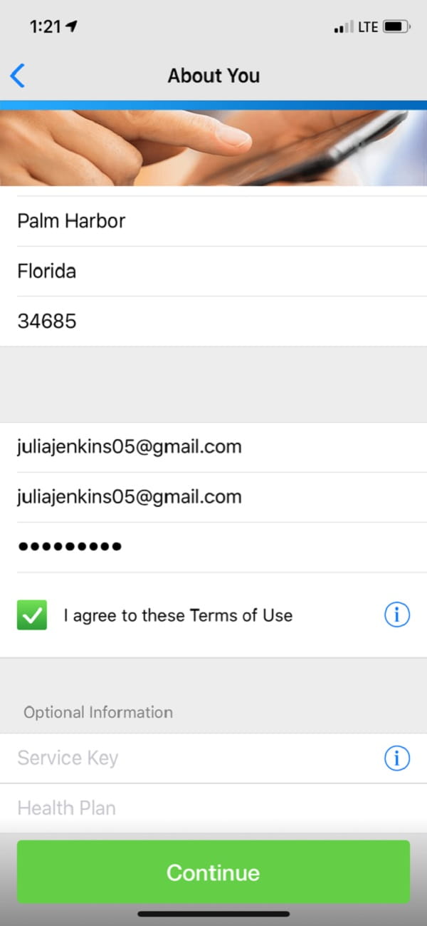 Example email for getting started with BayCareAnywhere