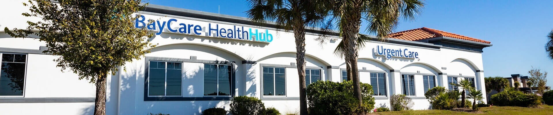 an exterior shot of the baycare land o lakes health hub