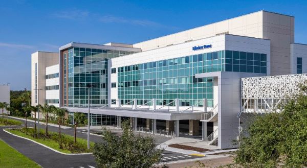 Exterior view of the new Mease Countryside Hospital Tower