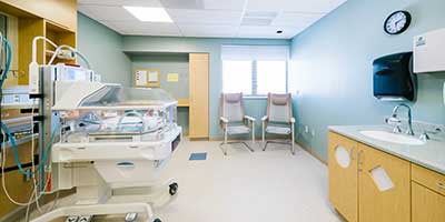 Private NICU room.