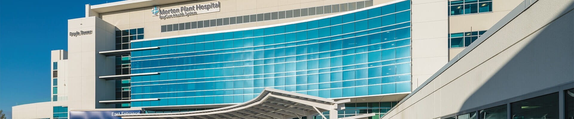 Morton Plant Hospital east entrance in Clearwater