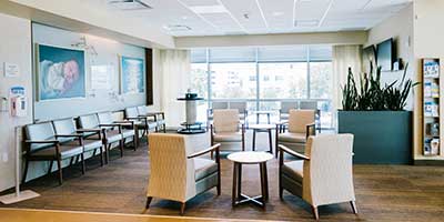 Morton Plant OB waiting room.