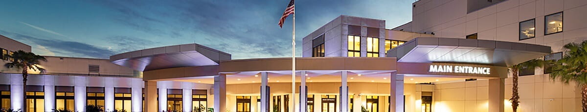 Morton Plant North Bay Hospital main entrance