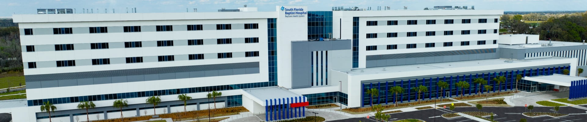 Exterior of South Florida Baptist Hospital