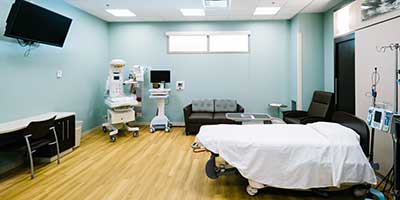 The labor and delivery room.