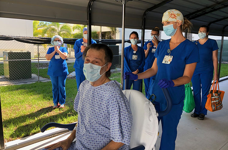 Zunya Solc, MD, left Mease Countryside Hospital