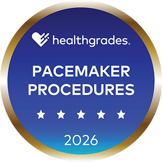 Healthgrades Treatment of Pacemaker Procedures 2026 award.