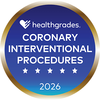 Healthgrades Coronary Interventional Procedures award 2026.