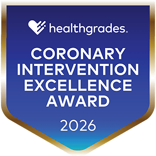 Healthgrades Treatment of Coronary Intervention Excellence award  2026.