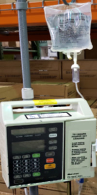 Baxter Pump and IV Pole
