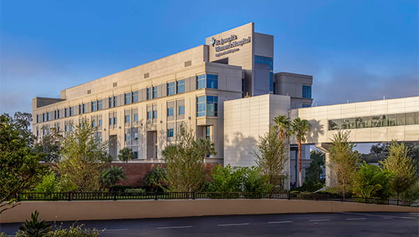 An exterior view of St. Joseph's Women's Hospital.