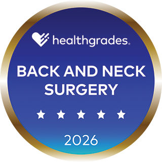 Healthgrades award for back and neck surgery in 2026