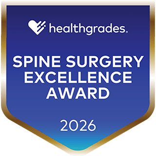 Healthgrades award for "Spine Surgery Excellence" 2026